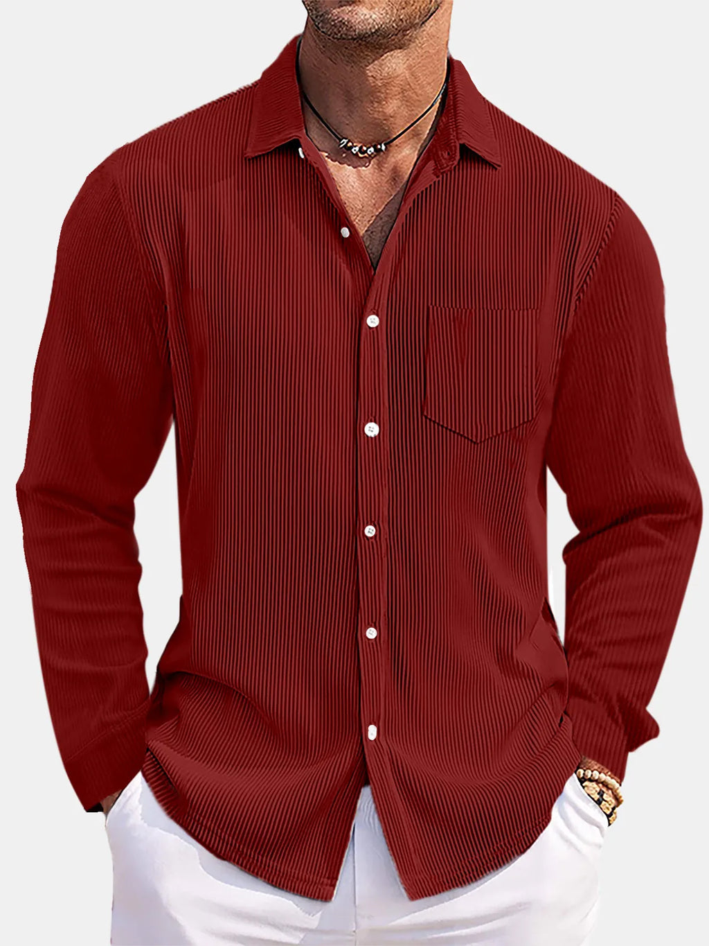 Men's Button Down Long Sleeve Shirt