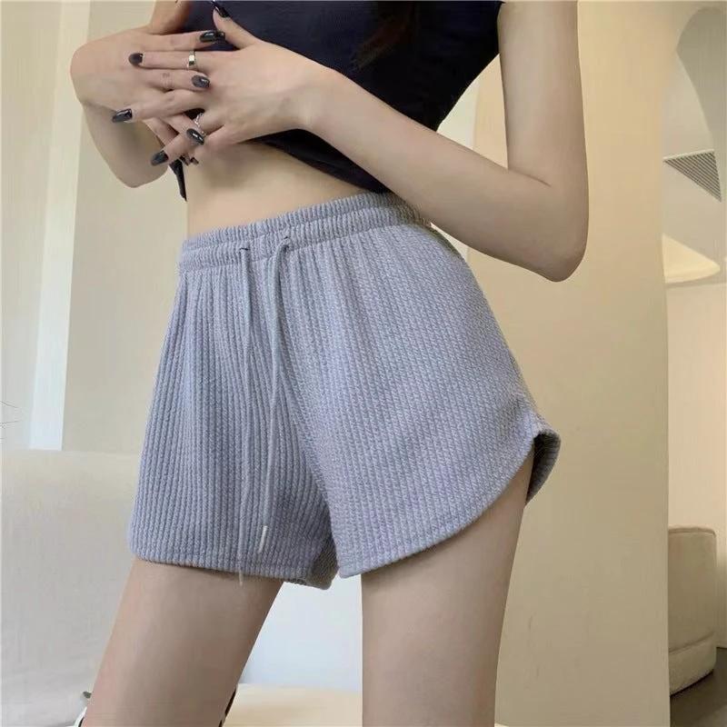 Waffle Casual Shorts For Women