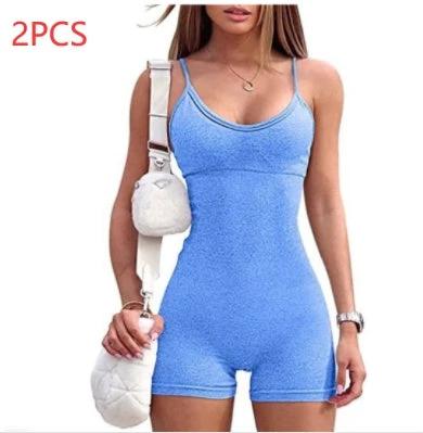 Women's Spaghetti Strap Shorts Jumpsuit/Romper