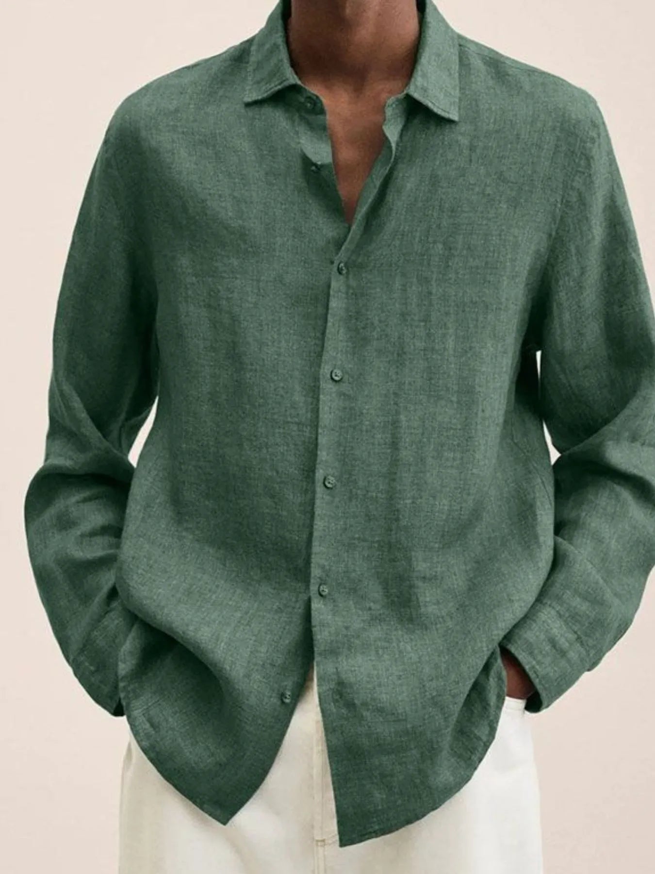 Men's Button-Down Long Sleeve Shirt