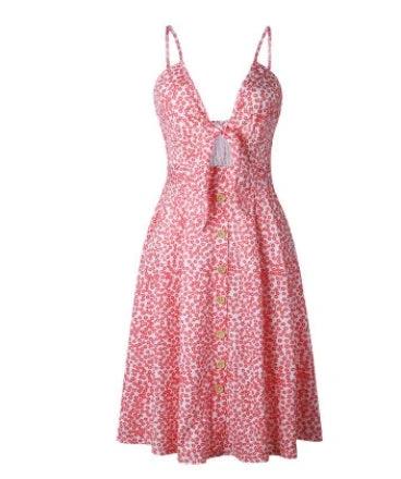 Women's Summer Sleeveless Backless Strap Close-fitting Long Dress