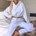 Women's 2-Piece Jogging Suit - Long Sleeve Hoodie