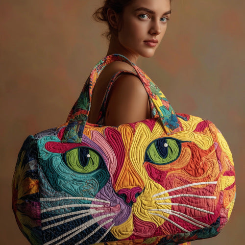 Quilted Embroidery Travel Bag