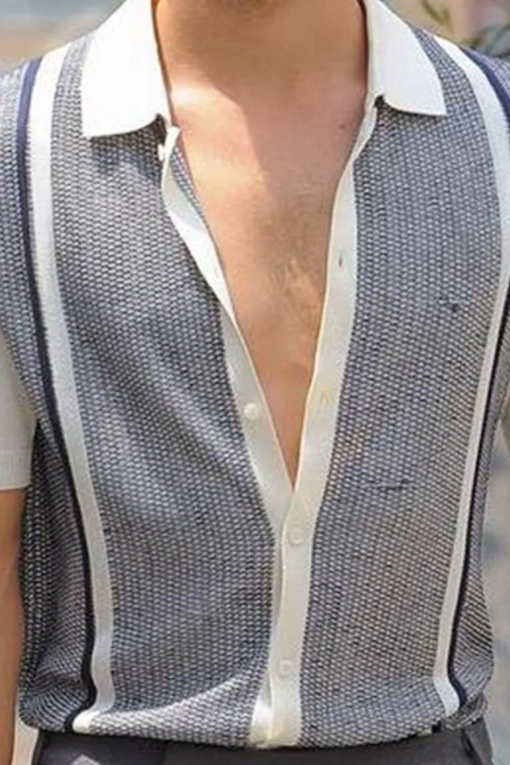 Men's Button Up Short Sleeve Shirt