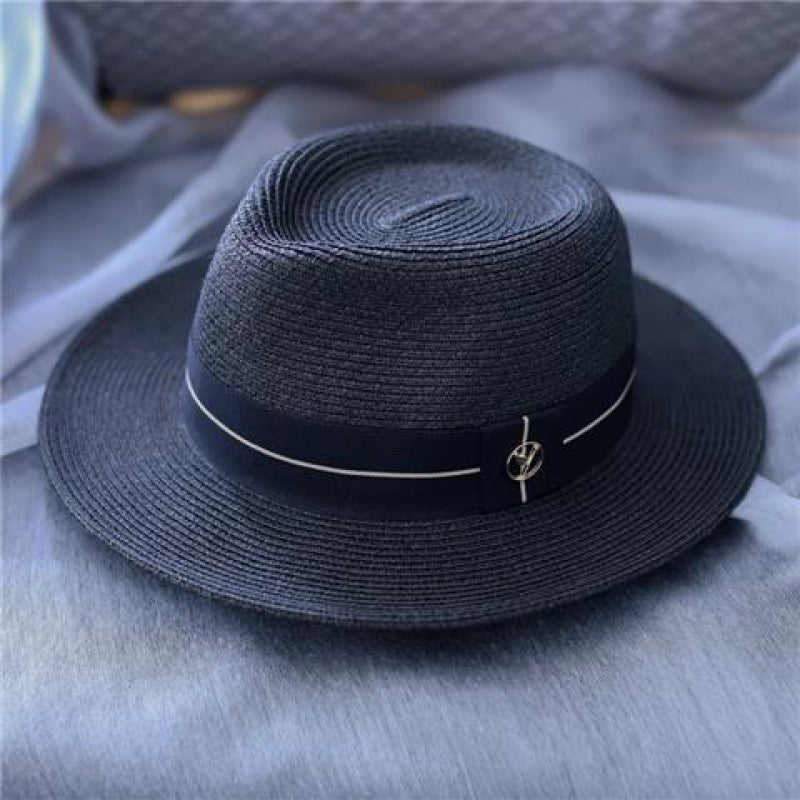 Sun-Proof Beach Straw Men's Top Hat