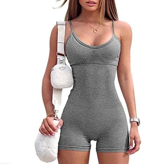 Women's Spaghetti Strap Shorts Jumpsuit/Romper