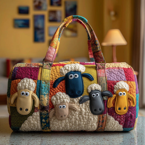 Quilted Embroidery Travel Bag