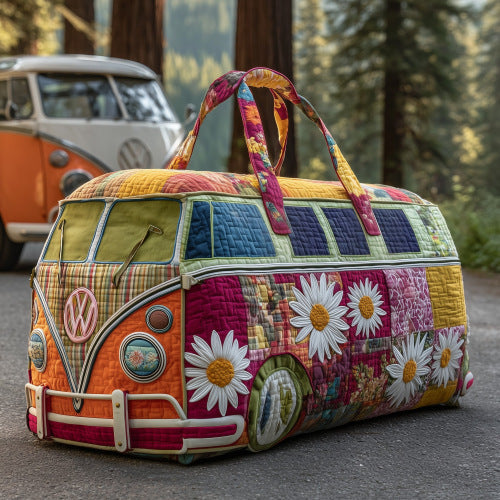 Quilted Embroidery Travel Bag