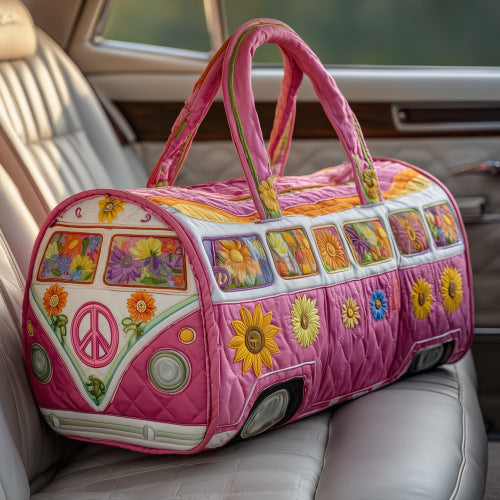 Quilted Embroidery Travel Bag