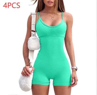 Women's Spaghetti Strap Shorts Jumpsuit/Romper