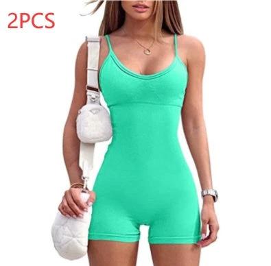 Women's Spaghetti Strap Shorts Jumpsuit/Romper