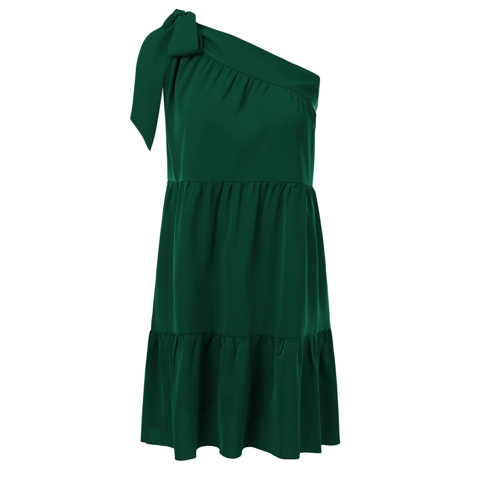 Petite Chiffon One Shoulder Short Dress