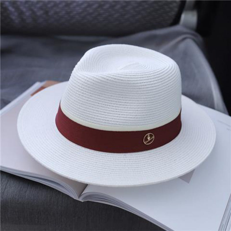 Sun-Proof Beach Straw Men's Top Hat