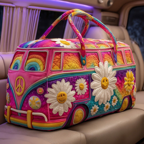 Quilted Embroidery Travel Bag