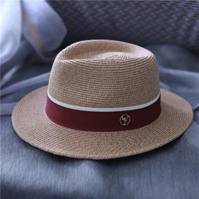 Sun-Proof Beach Straw Men's Top Hat