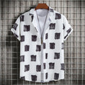 Men's Casual Printed Short Sleeve Shirt