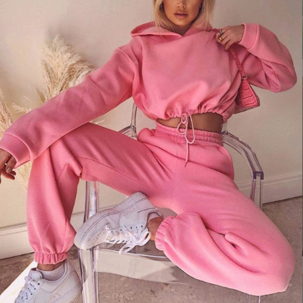 Women's Casual/Sporty 2 PC Hooded Sweatsuit