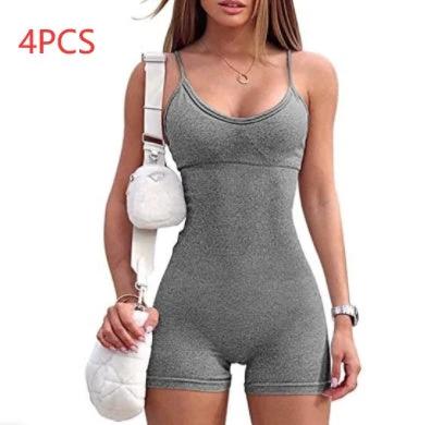 Women's Spaghetti Strap Shorts Jumpsuit/Romper