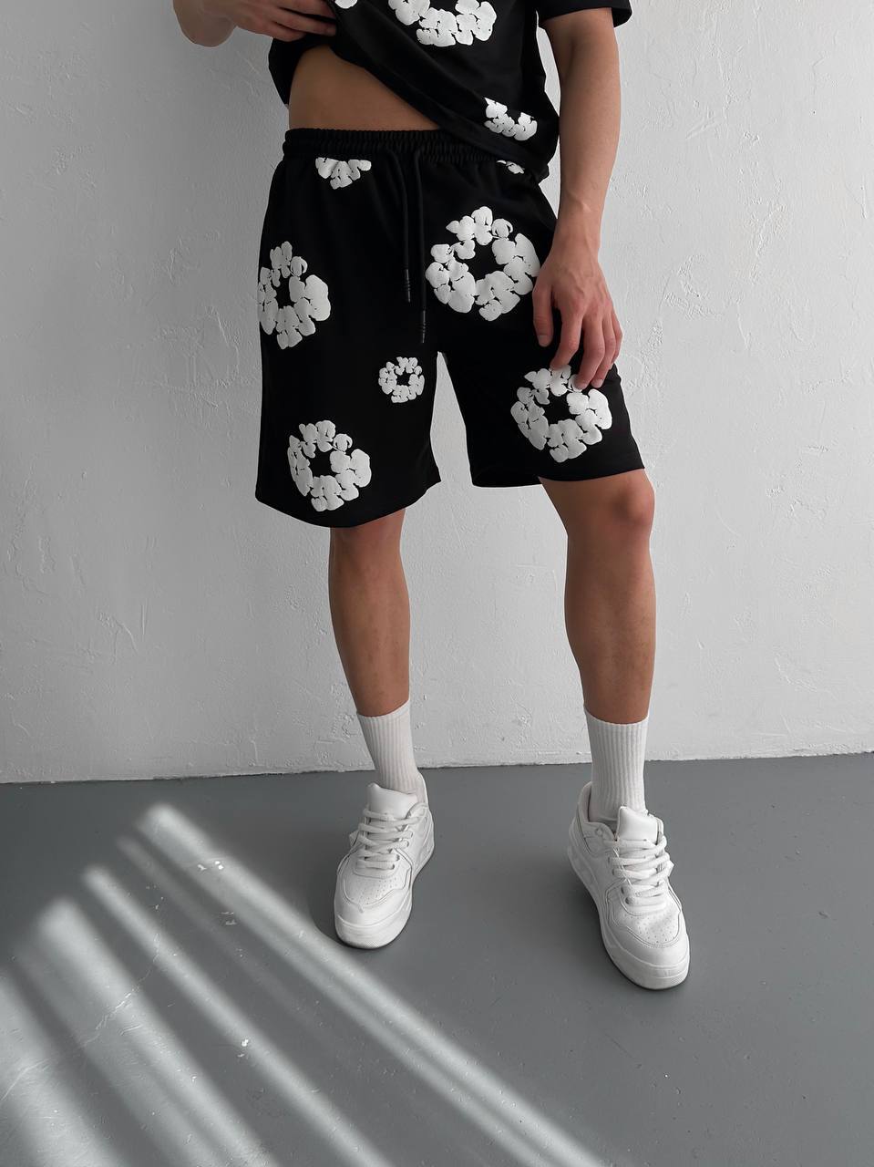 Men's Floral Shorts Set