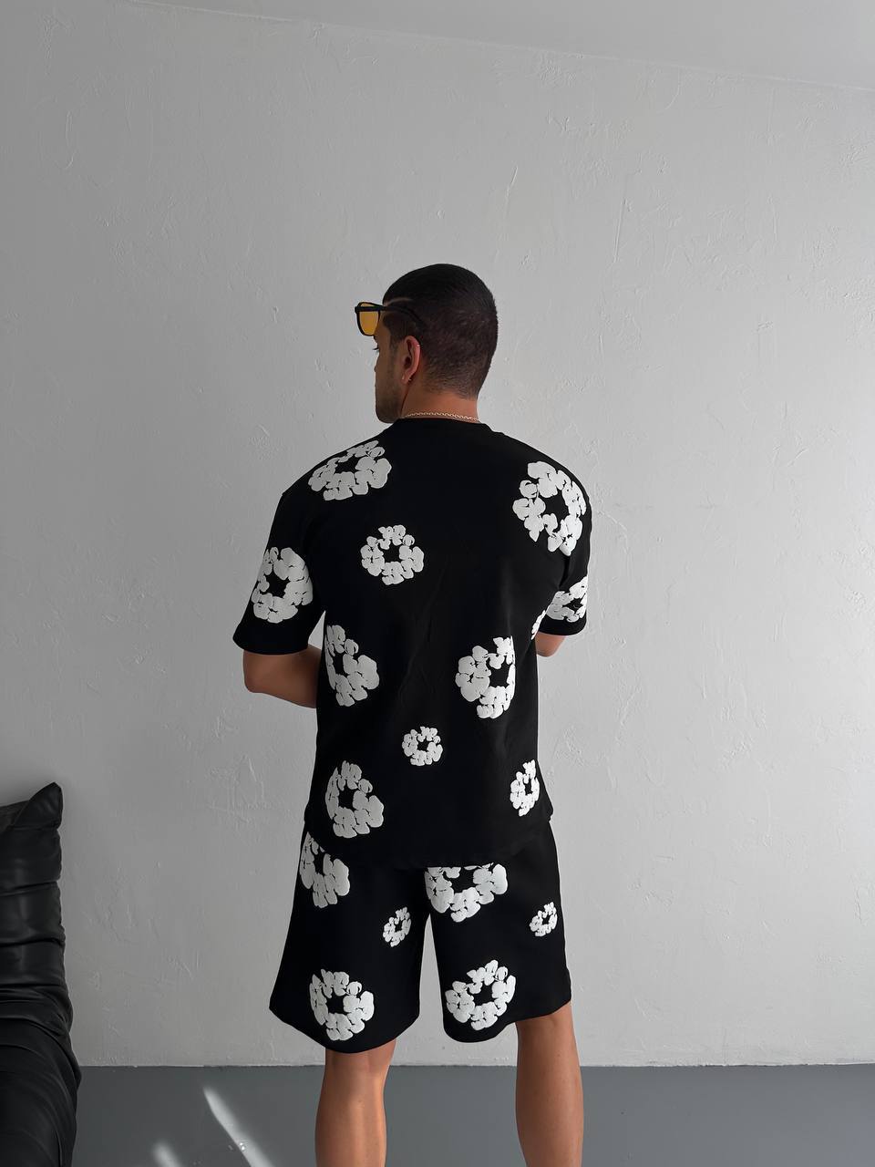Men's Floral Shorts Set