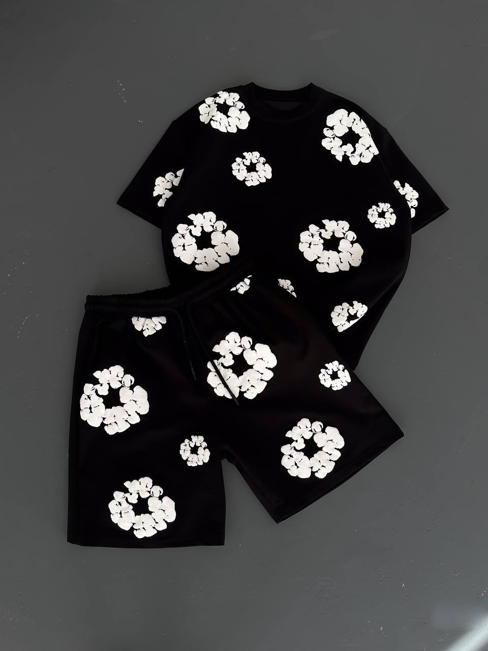 Men's Floral Shorts Set