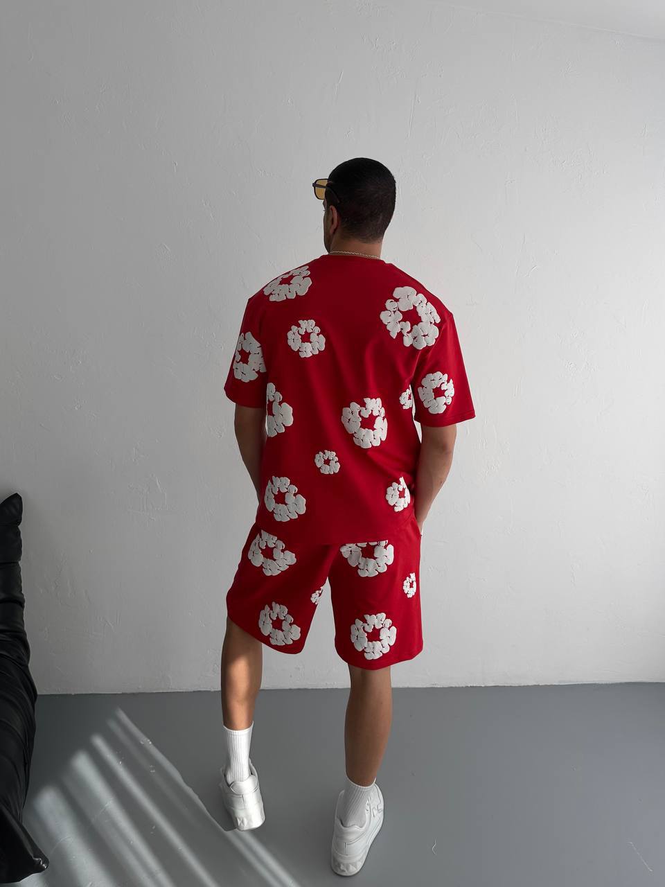Men's Floral Shorts Set