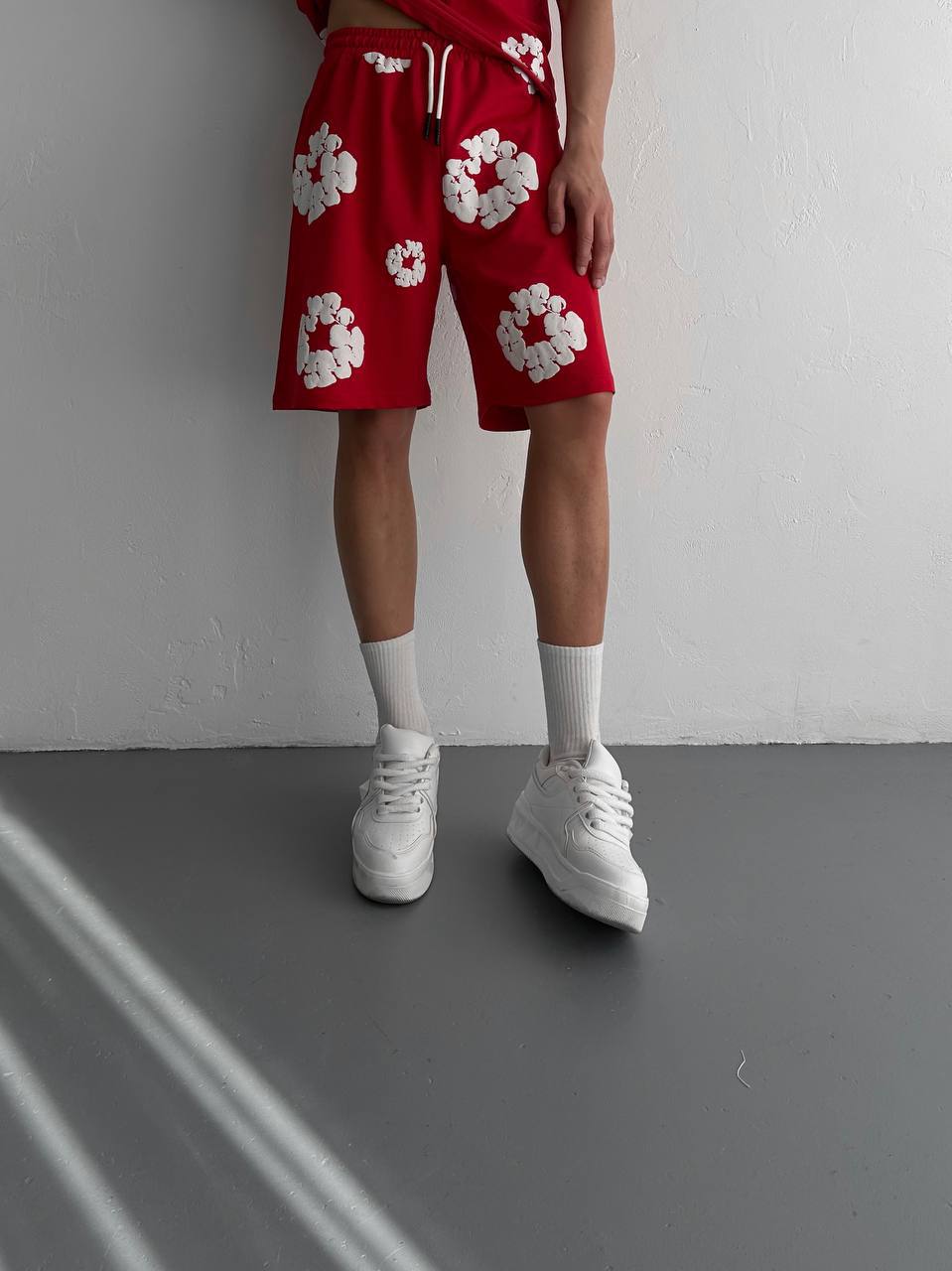Men's Floral Shorts Set