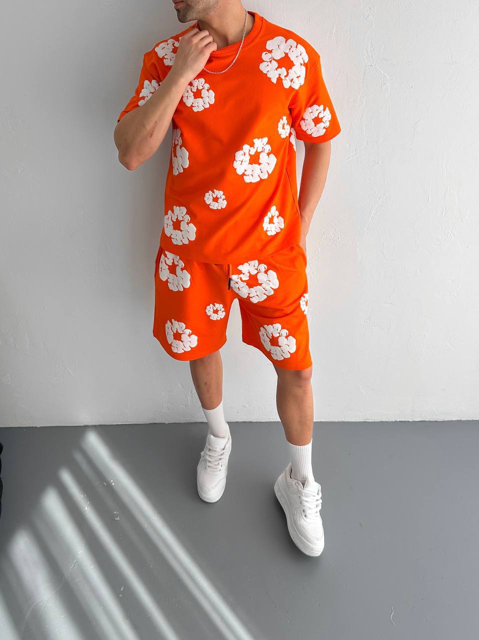 Men's Floral Shorts Set
