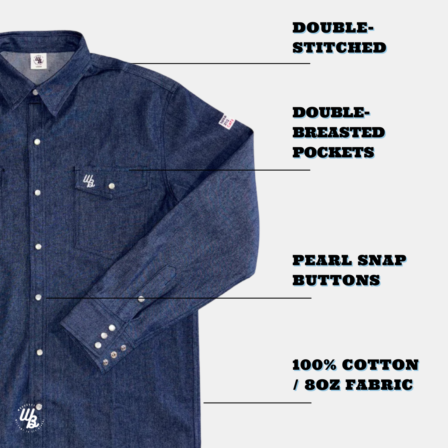 WoahBros Denim FR Shirt