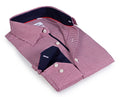 Fitted Button-Up Shirt w/Contrast Trimming - Blue -  Final Sale