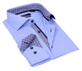 Tailored Fit Button-Up Shirt w/Contrast  Trimming - Final Sale