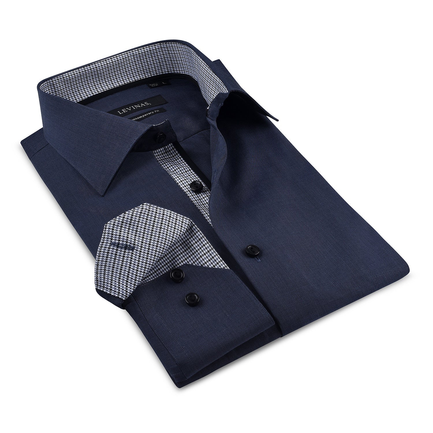 Fitted Button-Up Shirt w/Contrast Trimming - Final Sale