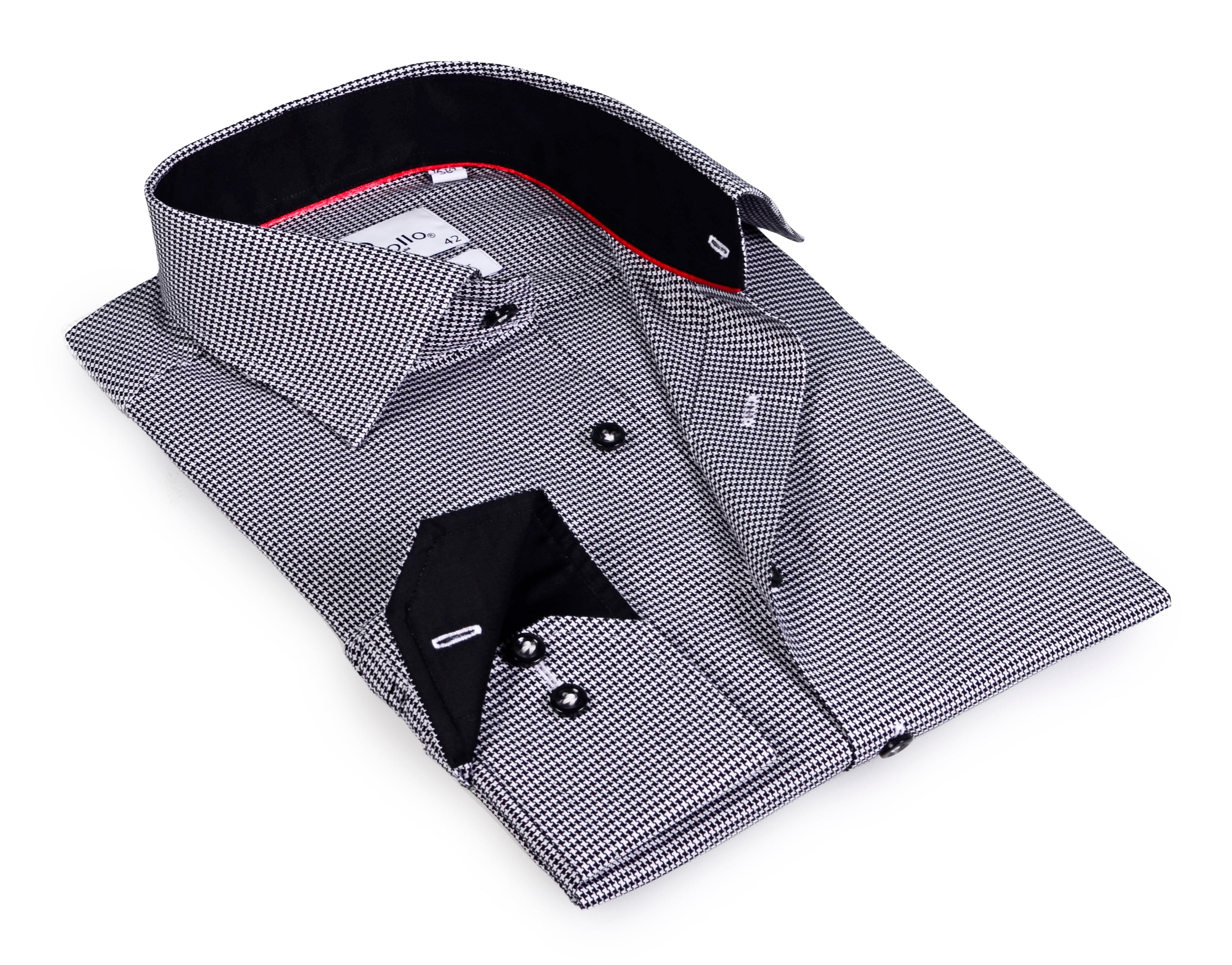 Long Sleeve Shirt, Contrast Trimming - Final Sale