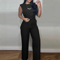 Elegant Sleeveless Top & Trousers Set