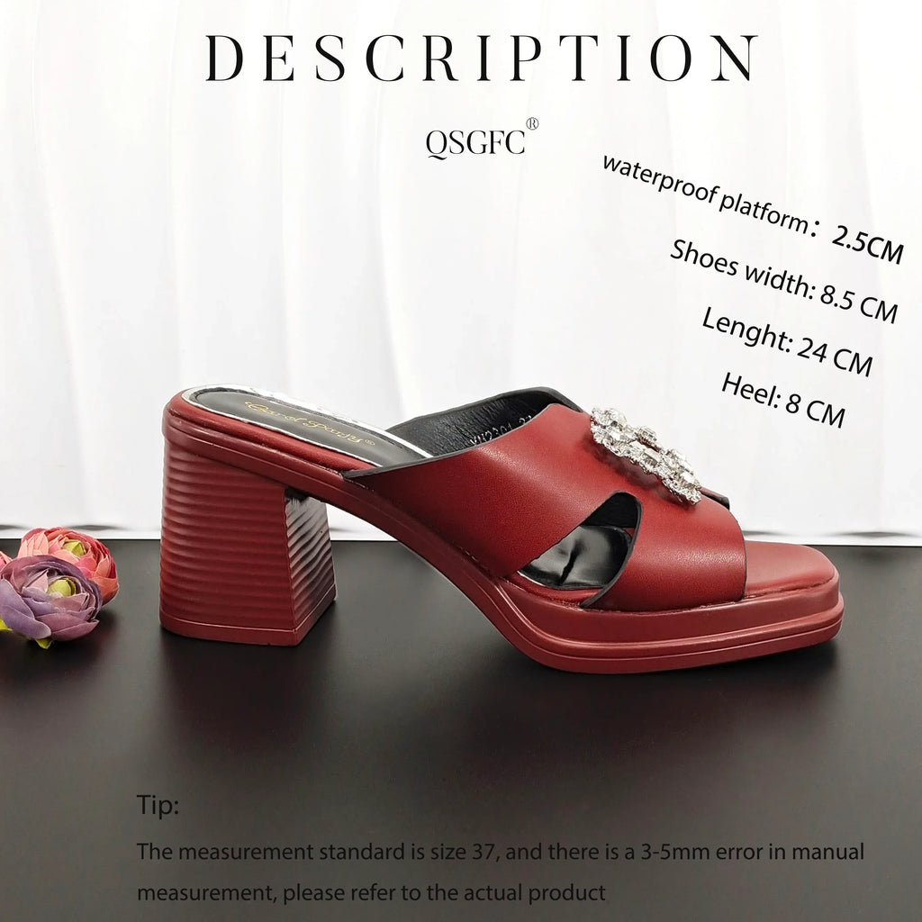 Latest Women Summer Toe Sandals and Bag set ED135