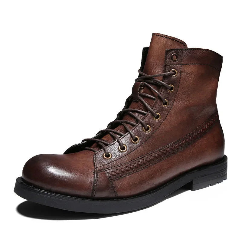 Timeless Style: Retro Men's Ankle Boots