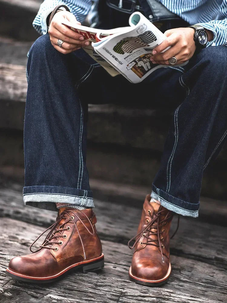 Crafted for Style: Handmade Leather Men's Boots