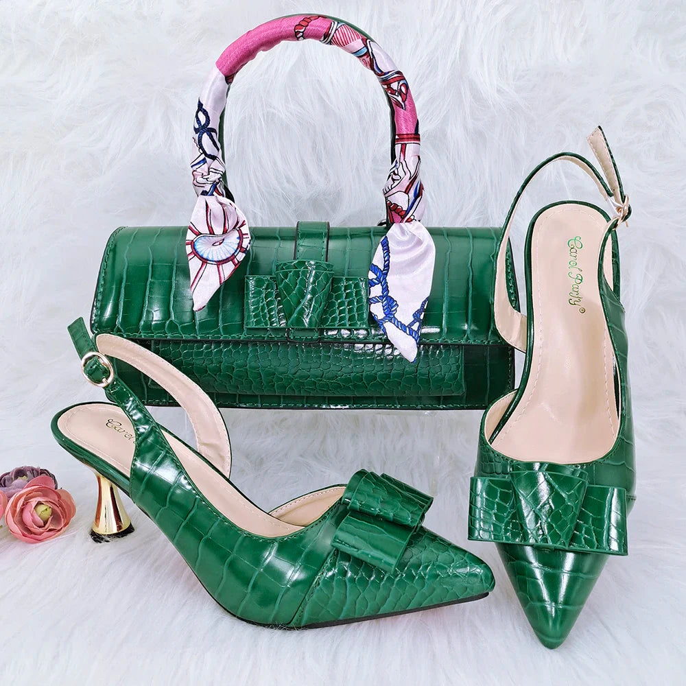 Matching Women Shoe and Bag Set HFG1-16