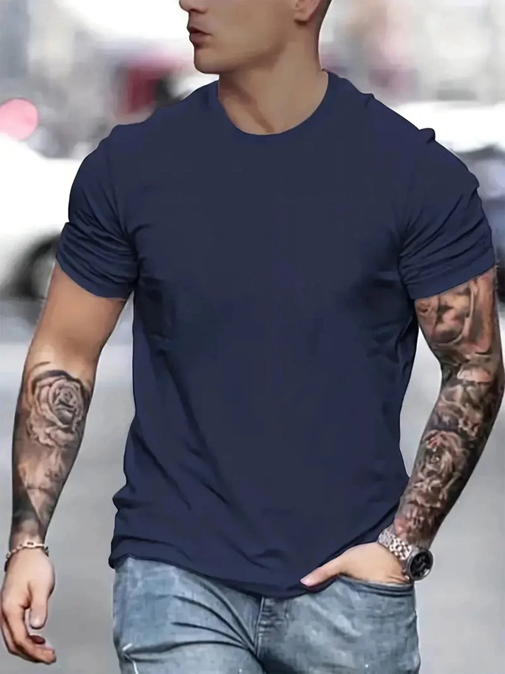 Mandotos Cotton T Shirts Pack Of Five Short Sleeve