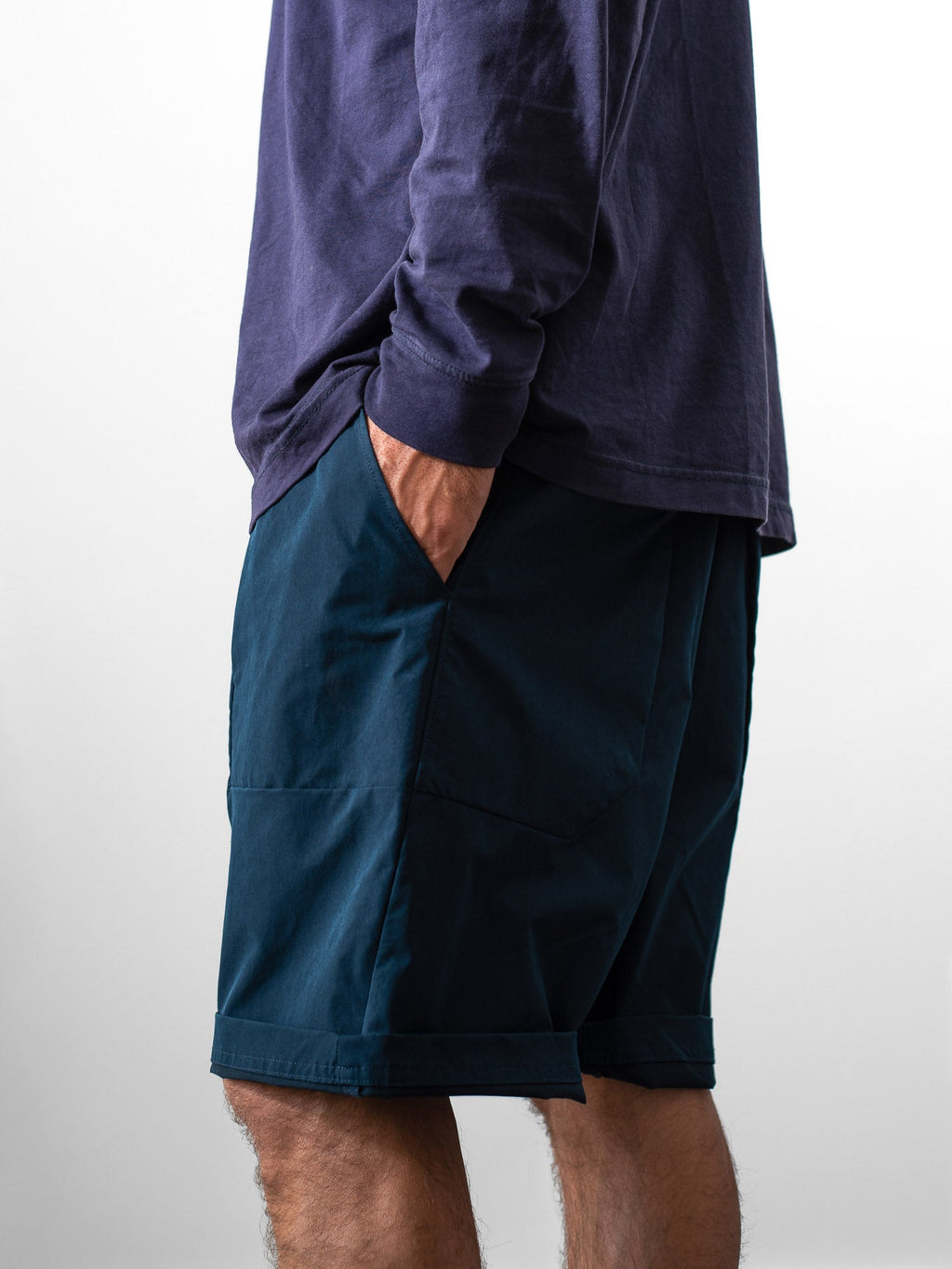 Slouchy Fatigue Shorts