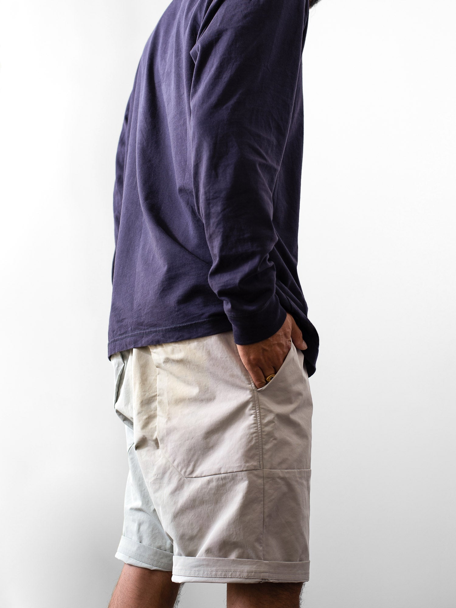 Slouchy Fatigue Shorts