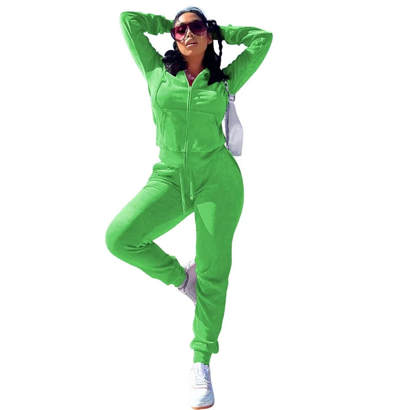 Cozy Comfort Velvet Pant Sets for Women