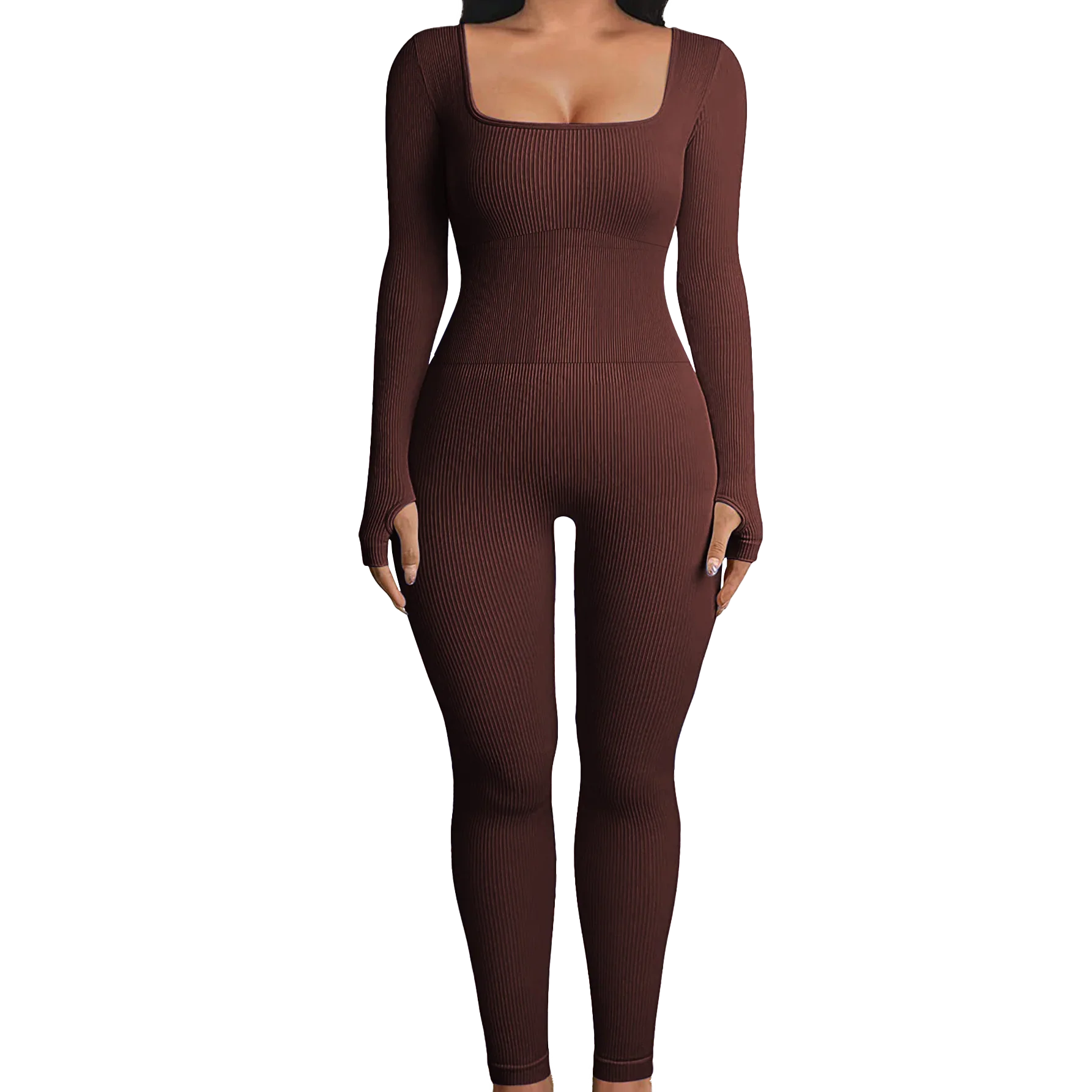 Sleek and Stylish  Ribbed Yoga Jumpsuit
