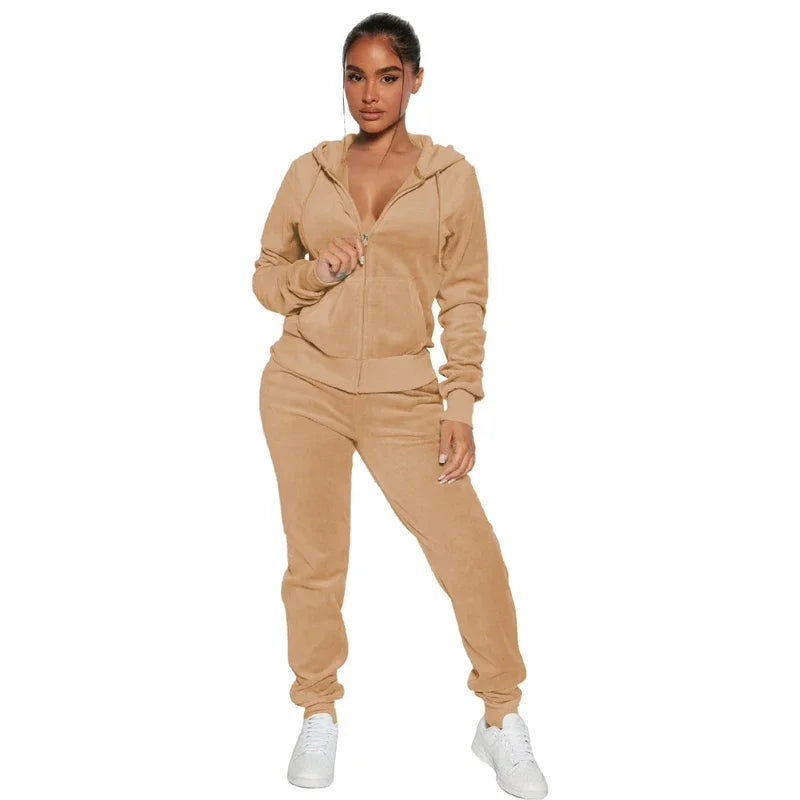 Cozy Comfort Velvet Pant Sets for Women