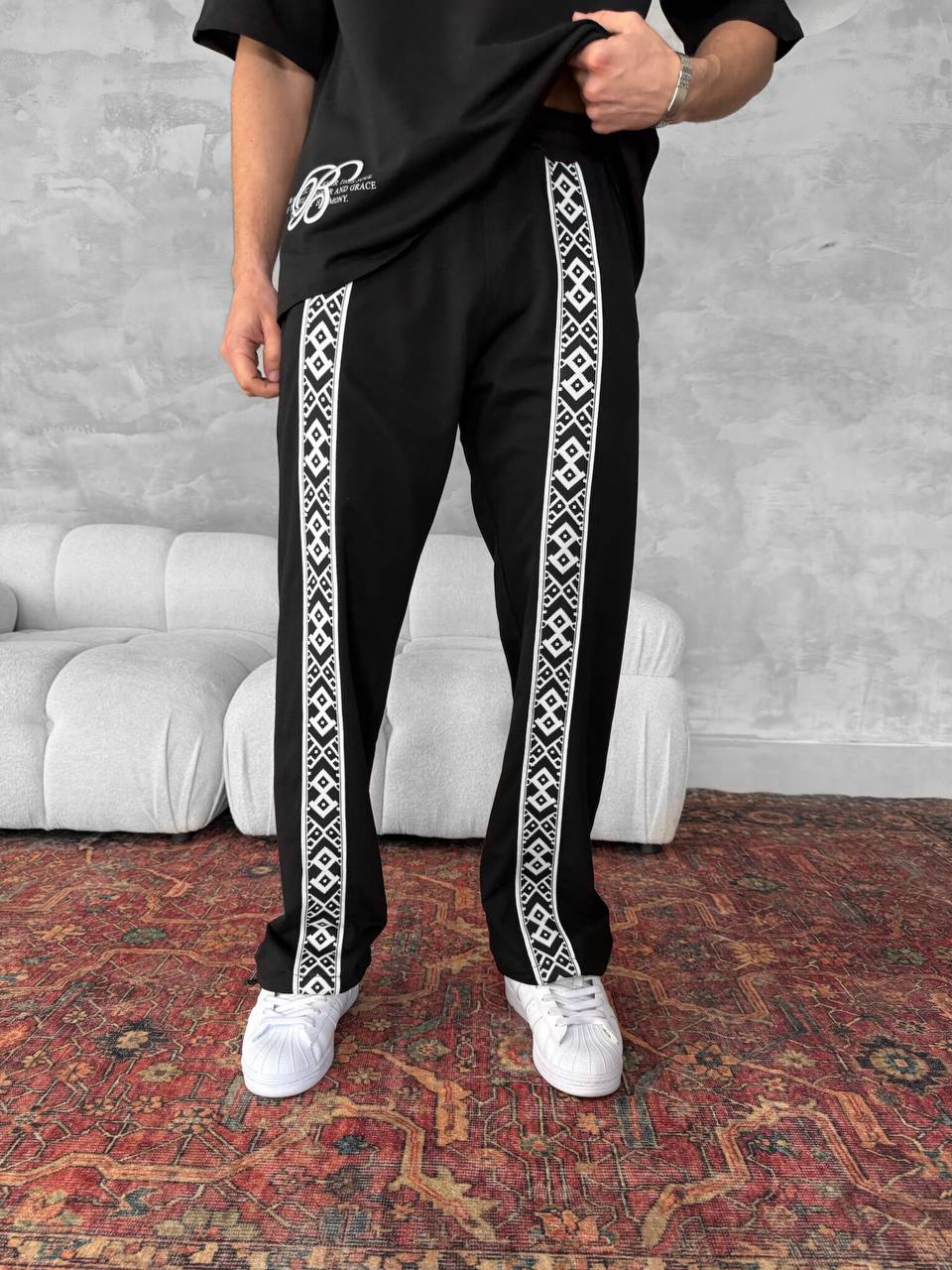 Unisex Cotton Joggers - Black