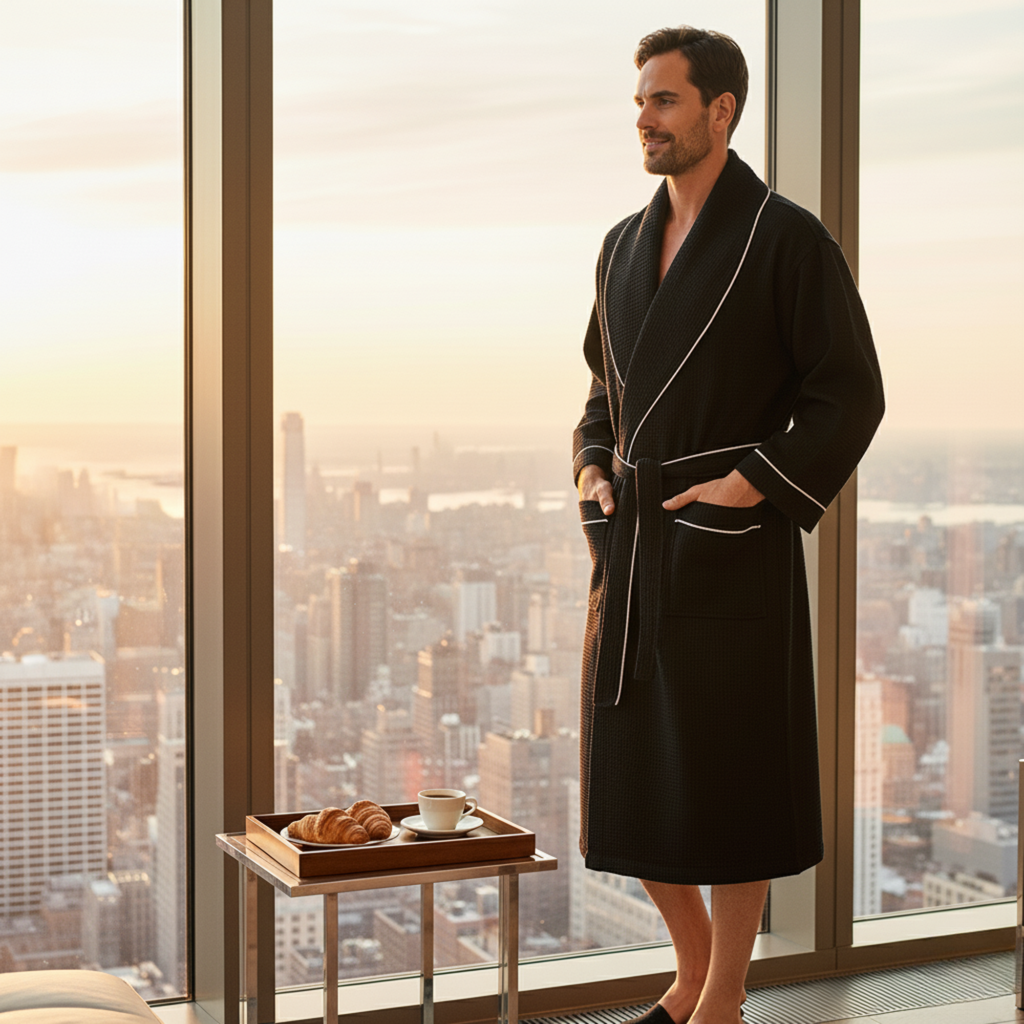 Premium Waffle Robe for Men