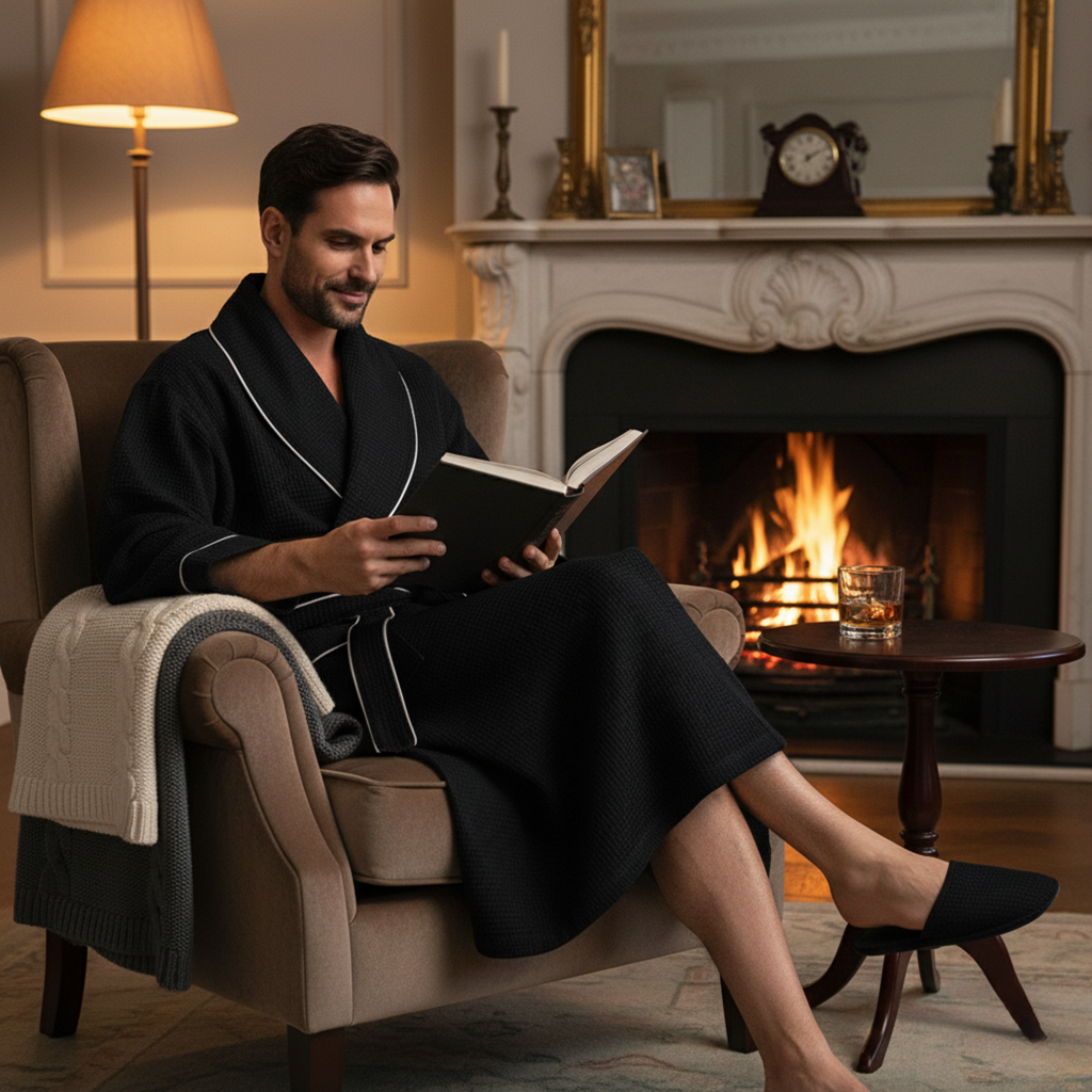 Premium Waffle Robe for Men