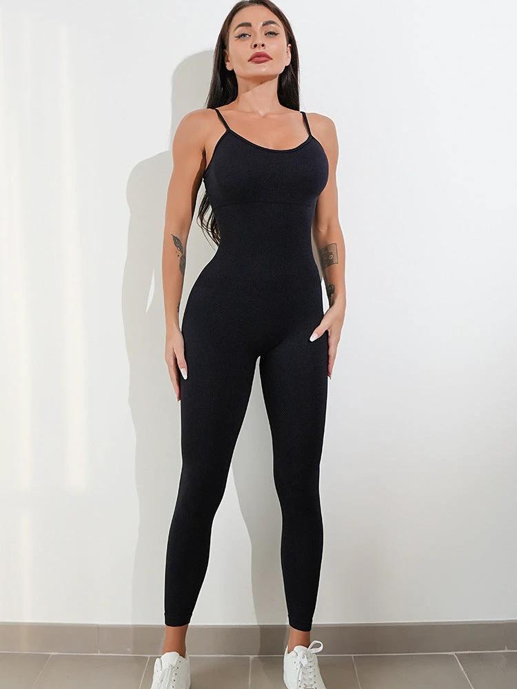 One Piece Jumpsuit w/Spaghetti Straps & Tummy Control