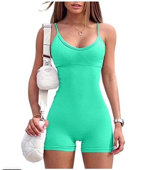 Women's Spaghetti Strap Shorts Jumpsuit/Romper