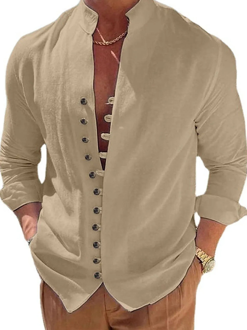 Men's Button Up Long Sleeve Shirt